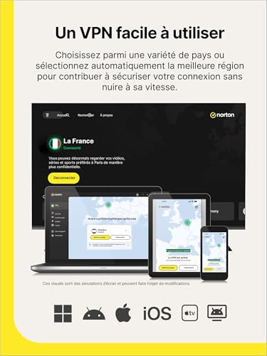 Detalle de Norton VPN Ultimate 2026 — 10 appareils, 1 an d’abonnement