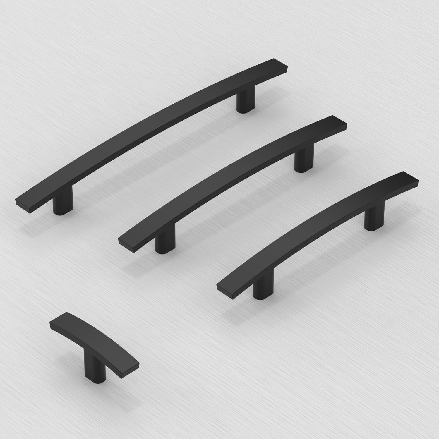 Thumbnail 5 de Talentedeco Matte Black Zinc Cabinet Knobs, 10-Pack