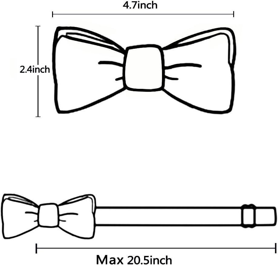 Detalle de Alizeal Men's Y-Back Adjustable Brace and Bowtie Set