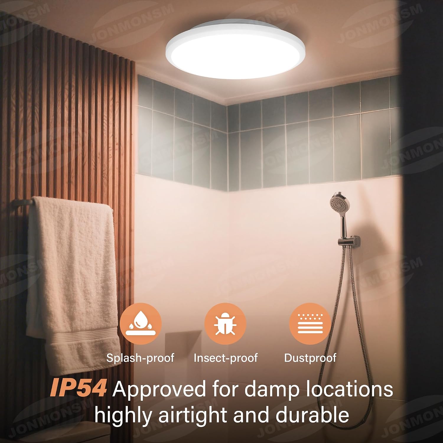 Detalle de JONMONSM Led Deckenleuchte Flach 25W