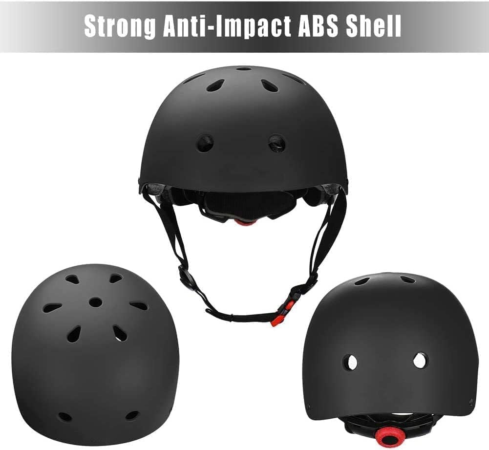 Detalle de Color Gradient Adjustable Kids Bike Helmet & 7-in-1 Protective Gear Set for 3-14 Year-Olds