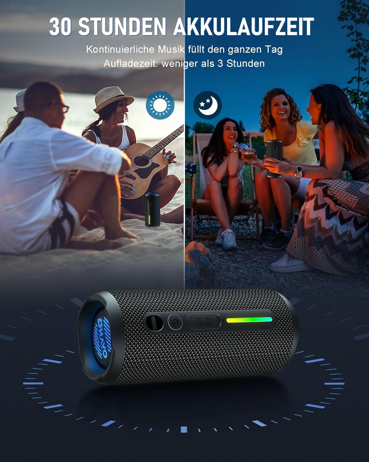 Thumbnail 6 de OHAYO 24W Bluetooth Lautsprecher 30h Akku