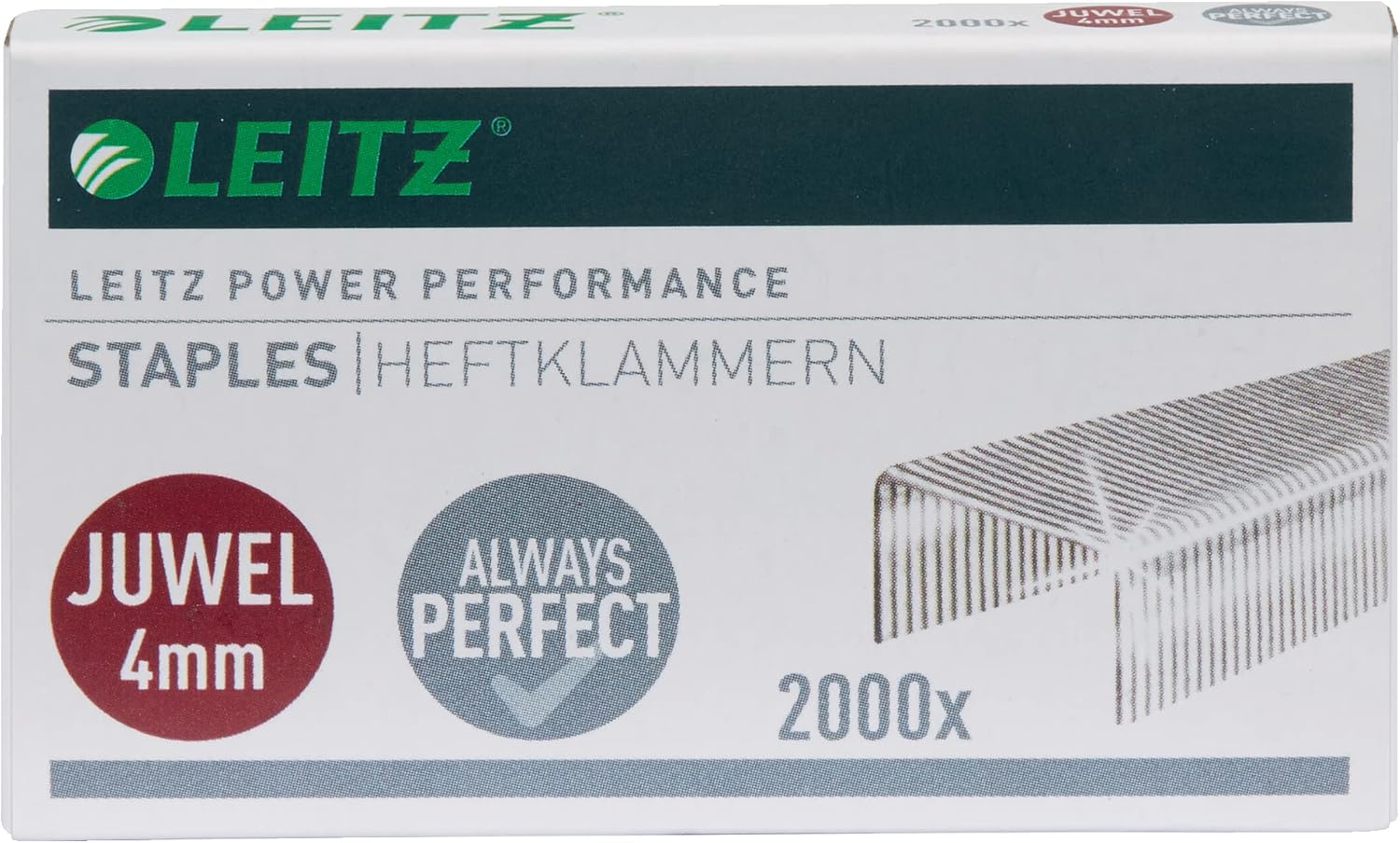 Thumbnail 2 de Leitz Juwel Heftklammern 4 mm (56400000) – 10 x Box mit je 2.000 Stück, verzinkt