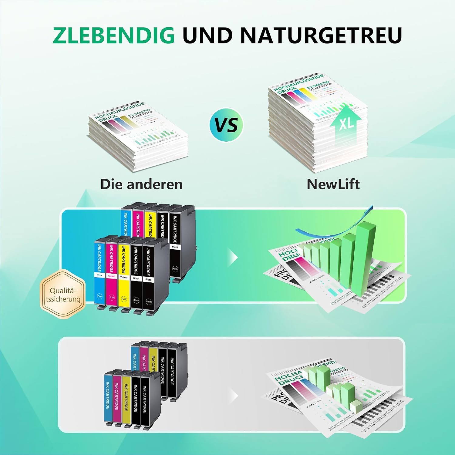 Thumbnail 4 de NewLift 604XL Druckerpatronen 10er-Pack 🖨