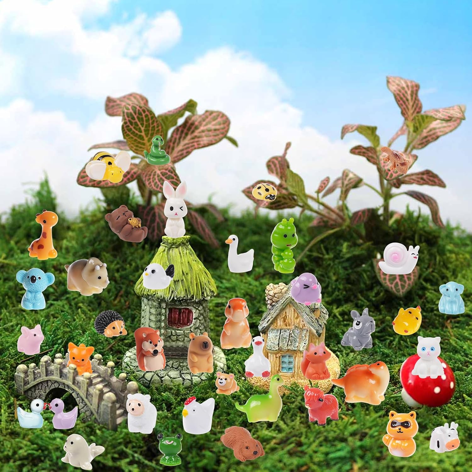 Thumbnail 6 de BeadRiver Mini Resin Animals 50-Piece Set
