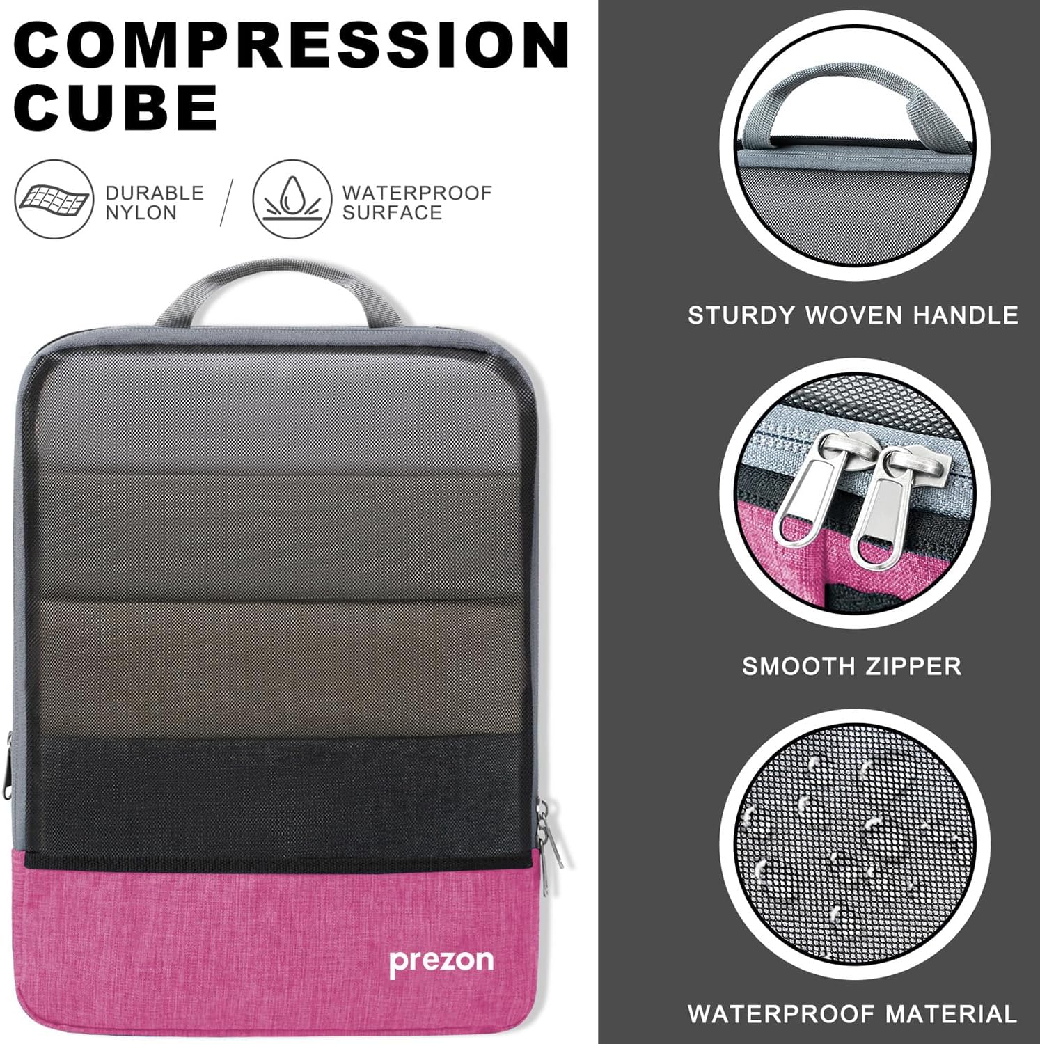 Thumbnail 2 de Prezon Compression Packing Cubes set with shoe bag