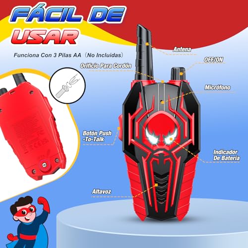 Detalle de Toyokid Walkie Talkie para niños (3–10 años): comunicación clara y juego al aire libre