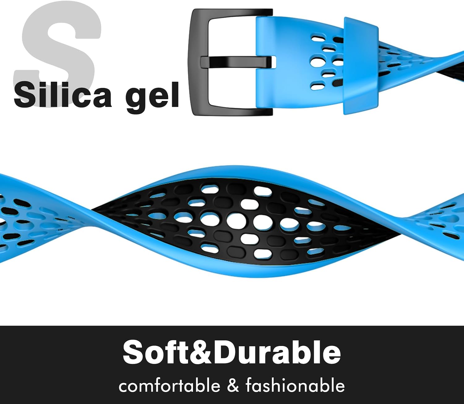 Detalle 2 de 22mm silicone watch strap for OVERSTEP