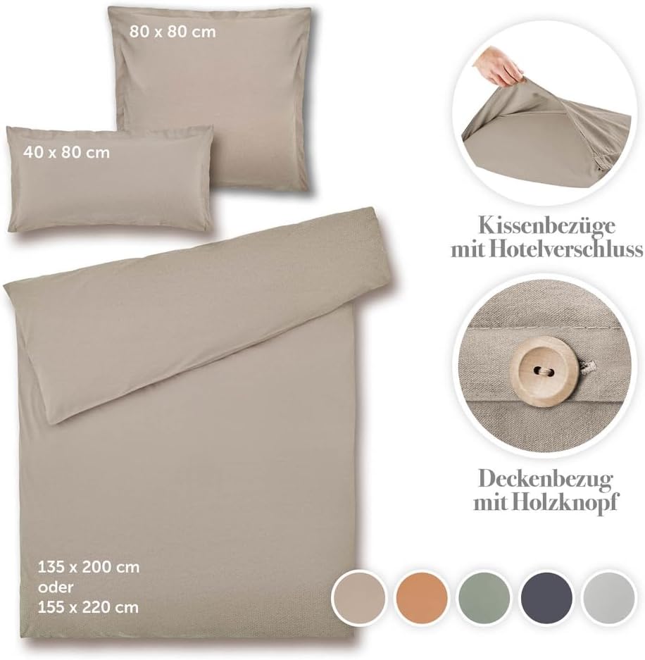 Thumbnail 5 de Blumtal Conjunto de Ropa de Cama Lino Beige