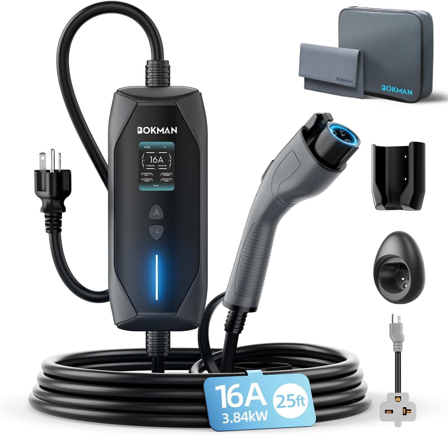 Detalle de bokman Portable EV Charger 25ft 🔌