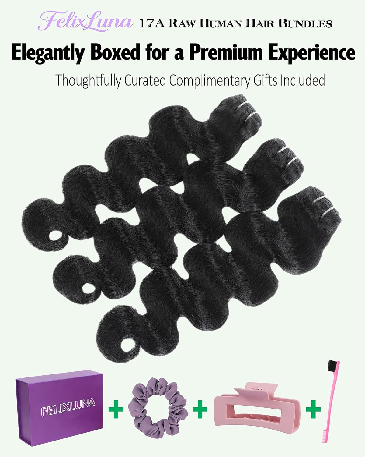 Thumbnail 6 de 17A Premium Body Wave Human Hair Bundles (Cuticle Aligned, Reinforced Ultra Thin Weft) — up to 28–28–28 Inch Length