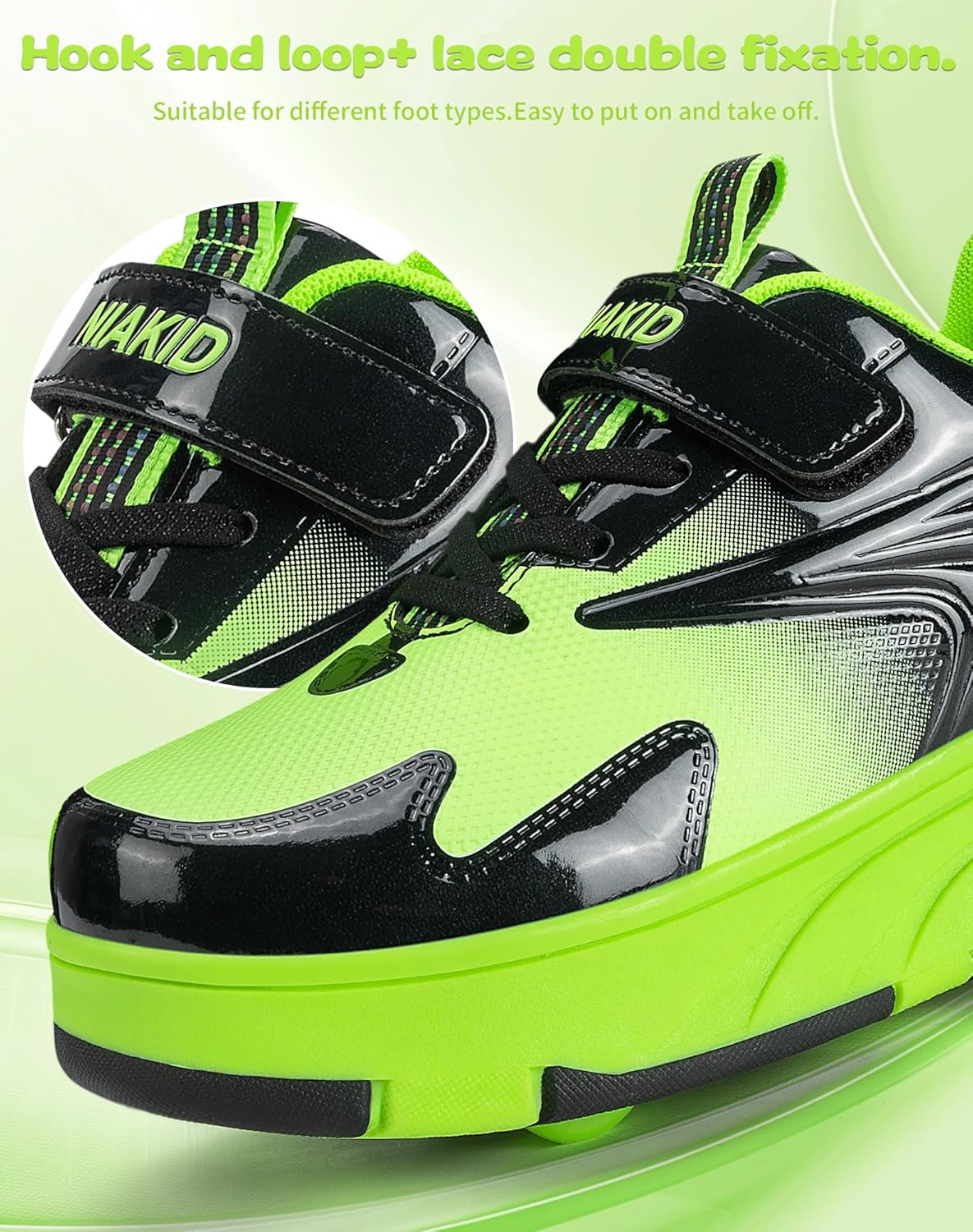 Thumbnail 2 de Niakid 4-Wheel Roller Skate Shoes for Kids – Stable, Adjustable, Versatile Fun