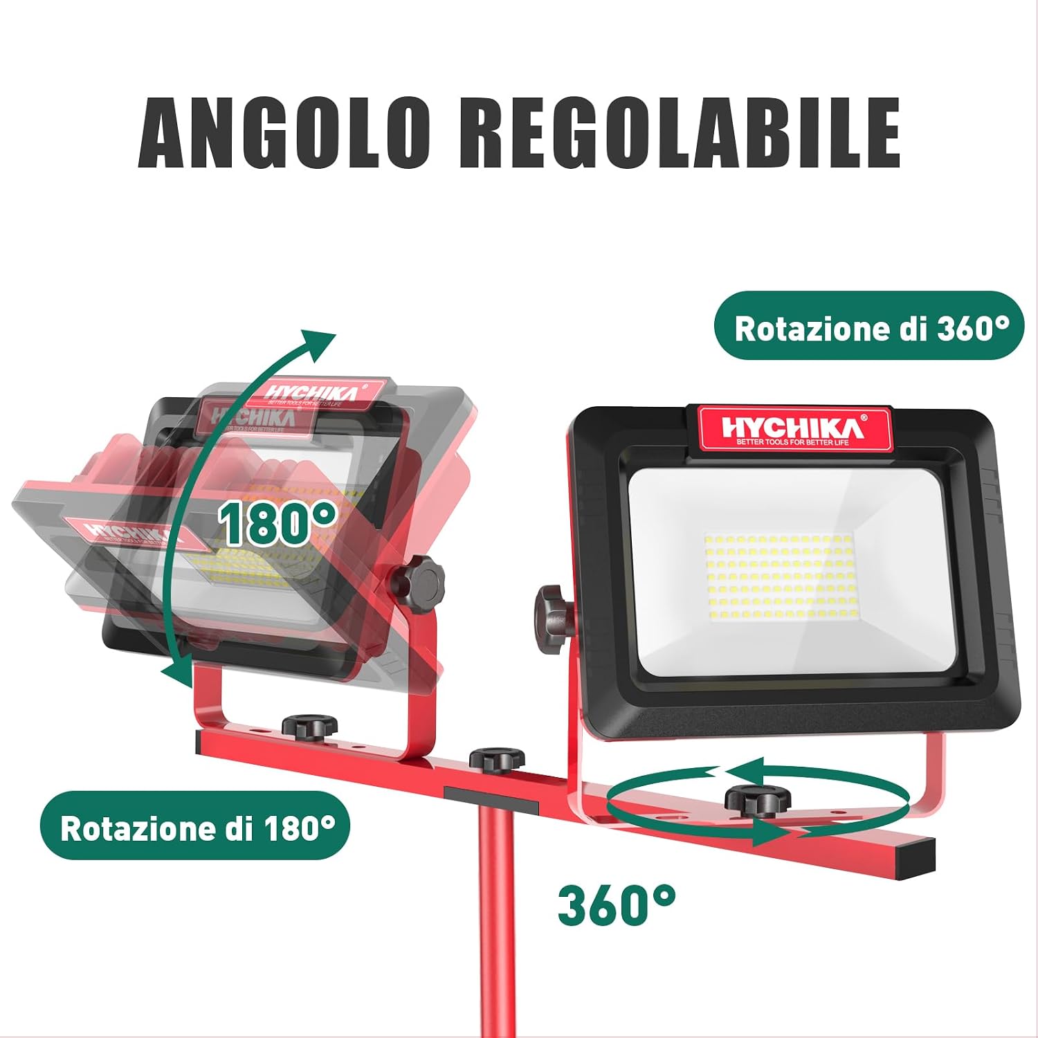 Detalle de HYCHIKA Faretto LED da Cantiere 2x60W 14.000 LM