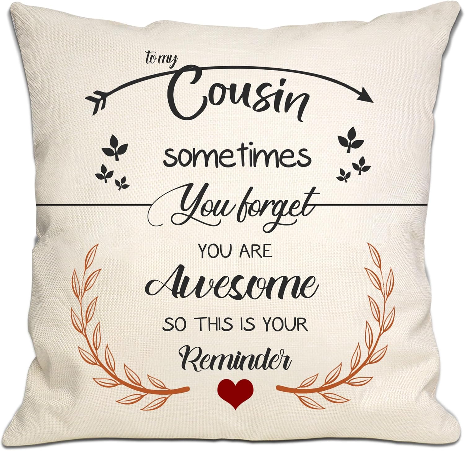 Thumbnail 3 de Braver Than You Believe Loved More Than You Know Cushion Cover – Inspirational Gift for Daughter
