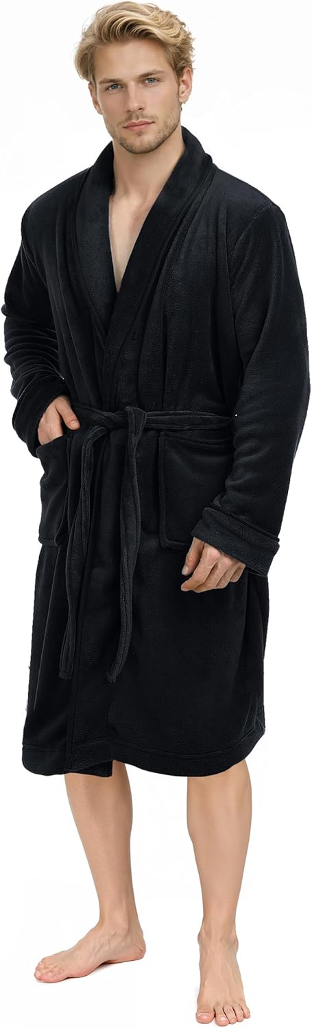 Detalle de NY Threads Robe de chambre col chĂąle pour homme đ