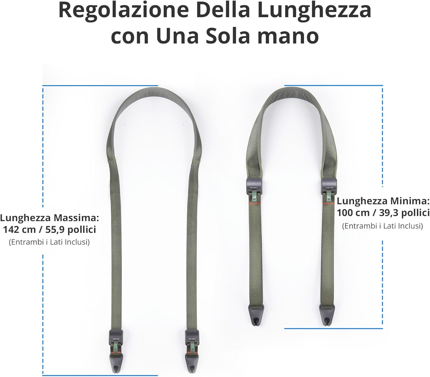 Thumbnail 4 de PGYTECH Tracolla per Fotocamera con Rilascio Rapido 110–152 cm, 4,5 cm di Larghezza – Design 3 in 1, Compatibile con DSLR/SLR/Sony/Nikon/Fuji