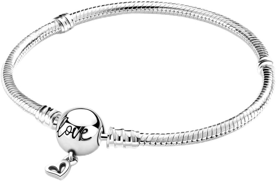 Detalle 2 de LMLMECREA Damen Charm-Armband aus 925 Sterling Silber mit Rosegold-Verschluss – Bettelarmband für Charms
