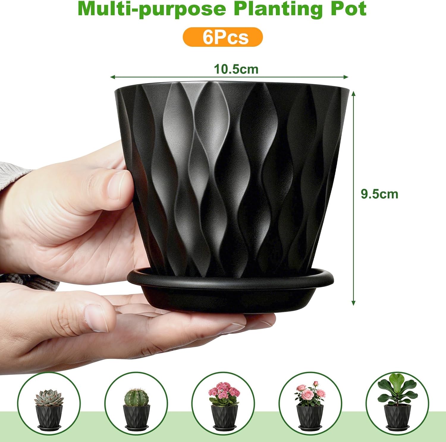 Thumbnail 1 de VINATO macetas 10 cm juego 6