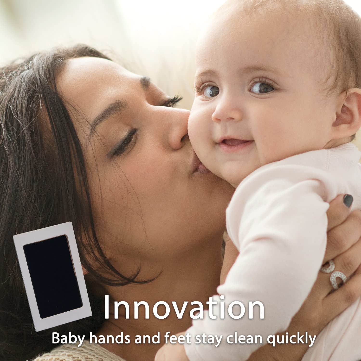 Thumbnail 4 de all Kids United® Baby Bilderrahmen Abdruck-Set (3-teilig) – Hand- & Fußabdruck + Fotos, weiß