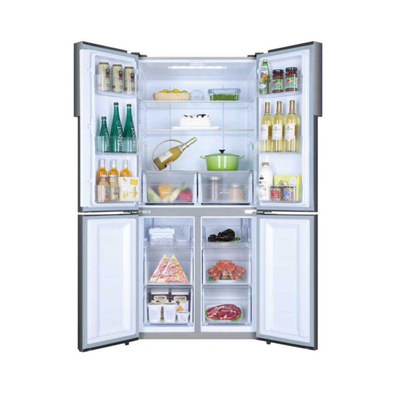 Detalle de Haier HTF-458DG6: Frigorífico Americano F Acero Inoxidable, con Flex de 25% y iluminación LED