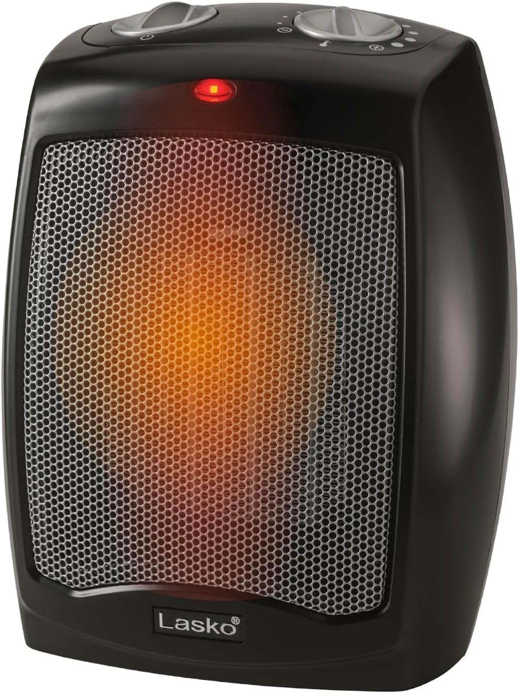 Detalle de Lasko CD09250 Ceramic Heater with Adjustable Thermostat, 9 in