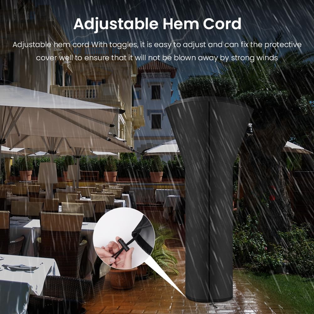 Detalle 1 de AOOWU 5077855 Patio Heater Cover, 226 x 85 x 48 cm, Waterproof