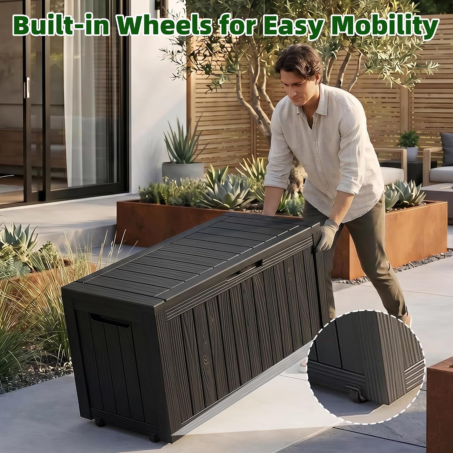 Detalle 2 de EasyUp Outdoor Storage Box 155-Gallon