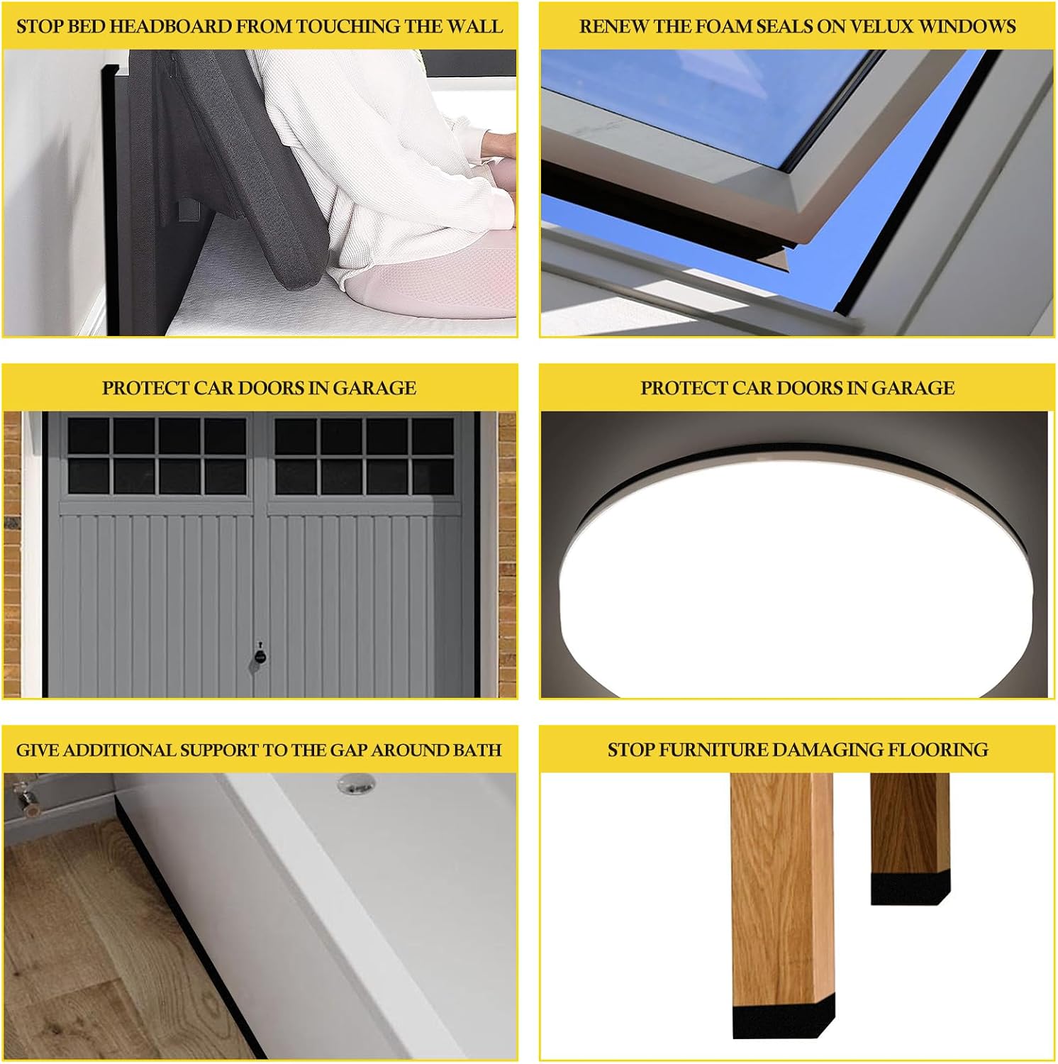 Thumbnail 5 de fowong Draft Excluder 4m foam tape