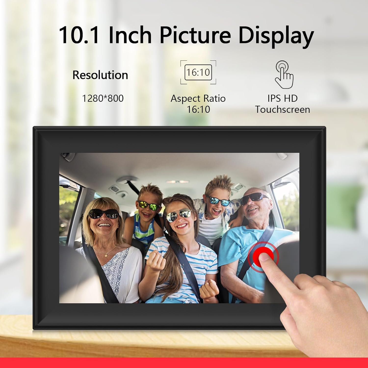 Thumbnail 6 de SSAWiFiFrame 32GB 10.1-Inch WiFi Digital Picture Frame