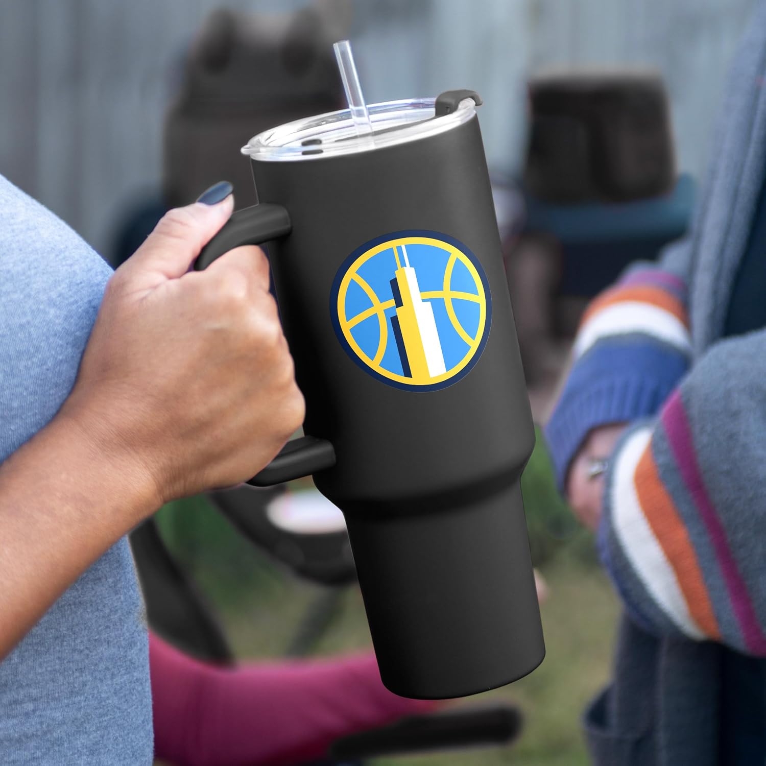 Thumbnail 2 de FANMATS WNBA 40 oz Stainless Steel Handle Tumbler with Straw Lid