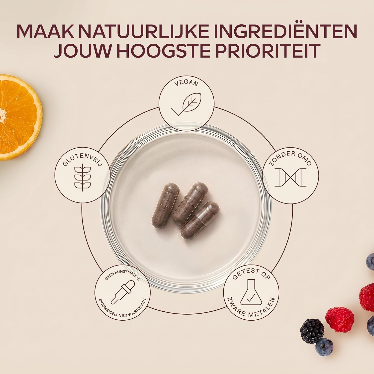 Detalle 2 de AAVALABS Natuurlijke Vitamine C, 180 capsules met rozenbottel en acerola