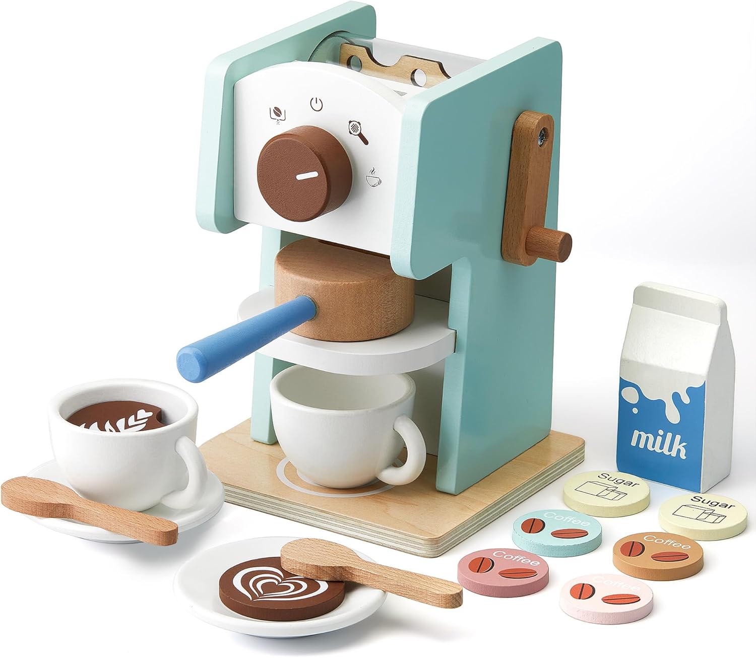 Thumbnail 6 de Play Kitchen Wooden Coffee Maker Toy