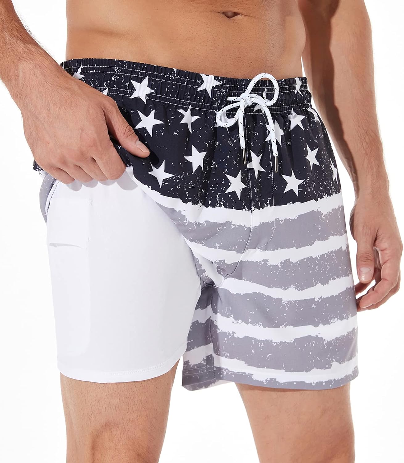 Thumbnail 6 de BRISIRA Men's Swim Trunks 5-Inch Inseam Quick Dry