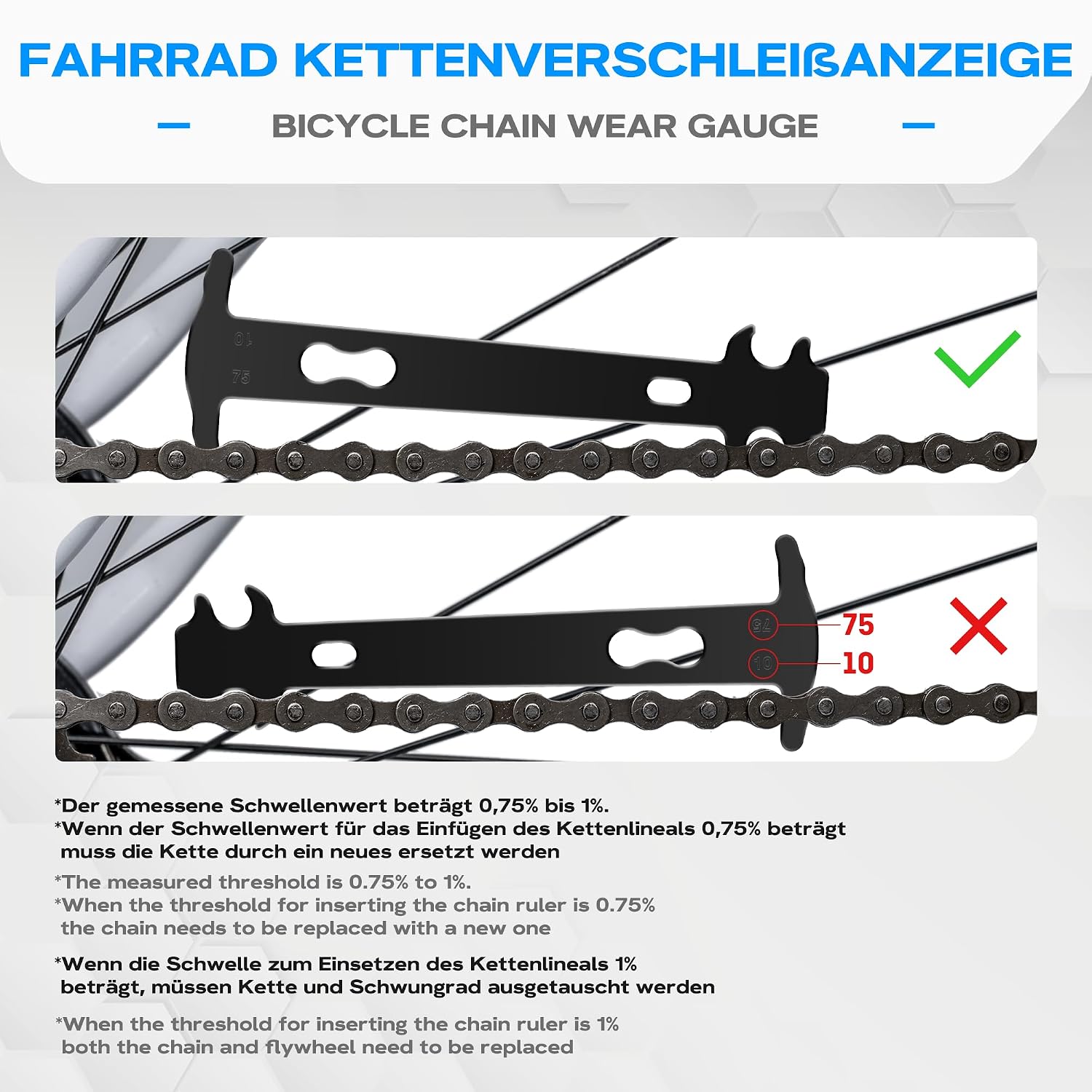 Thumbnail 1 de WATSABRO Kettennieter Fahrrad Set für 6-12
