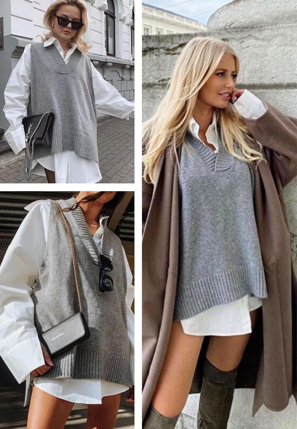 Detalle 2 de Zeagoo V-Neck Sweater Vest