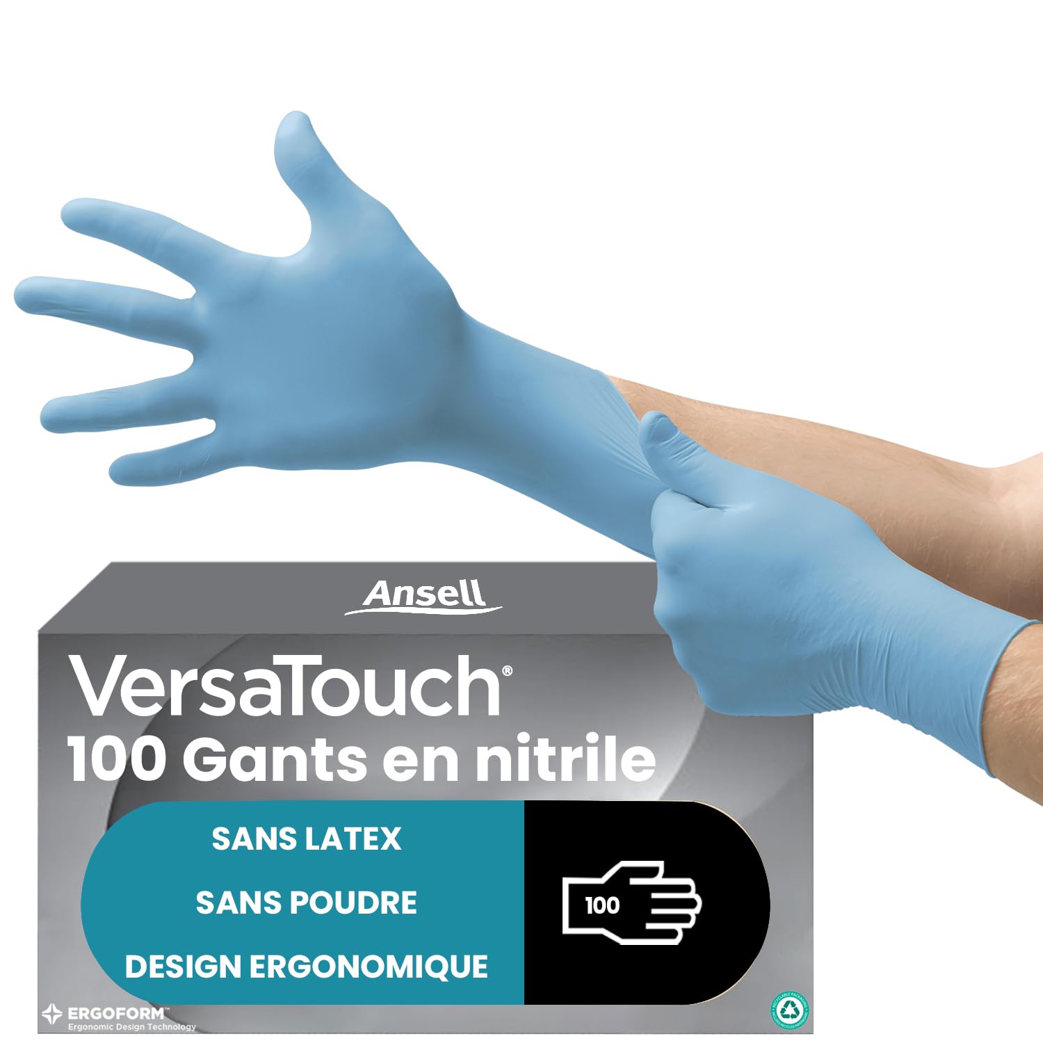 Thumbnail 6 de Ansell Microflex 93-732 gants nitrile Taille L, boîte 100 🧤