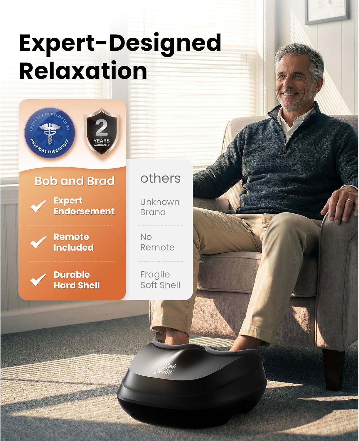 Detalle de Bob and Brad Lite Foot Massager with Heat for Plantar Fasciitis