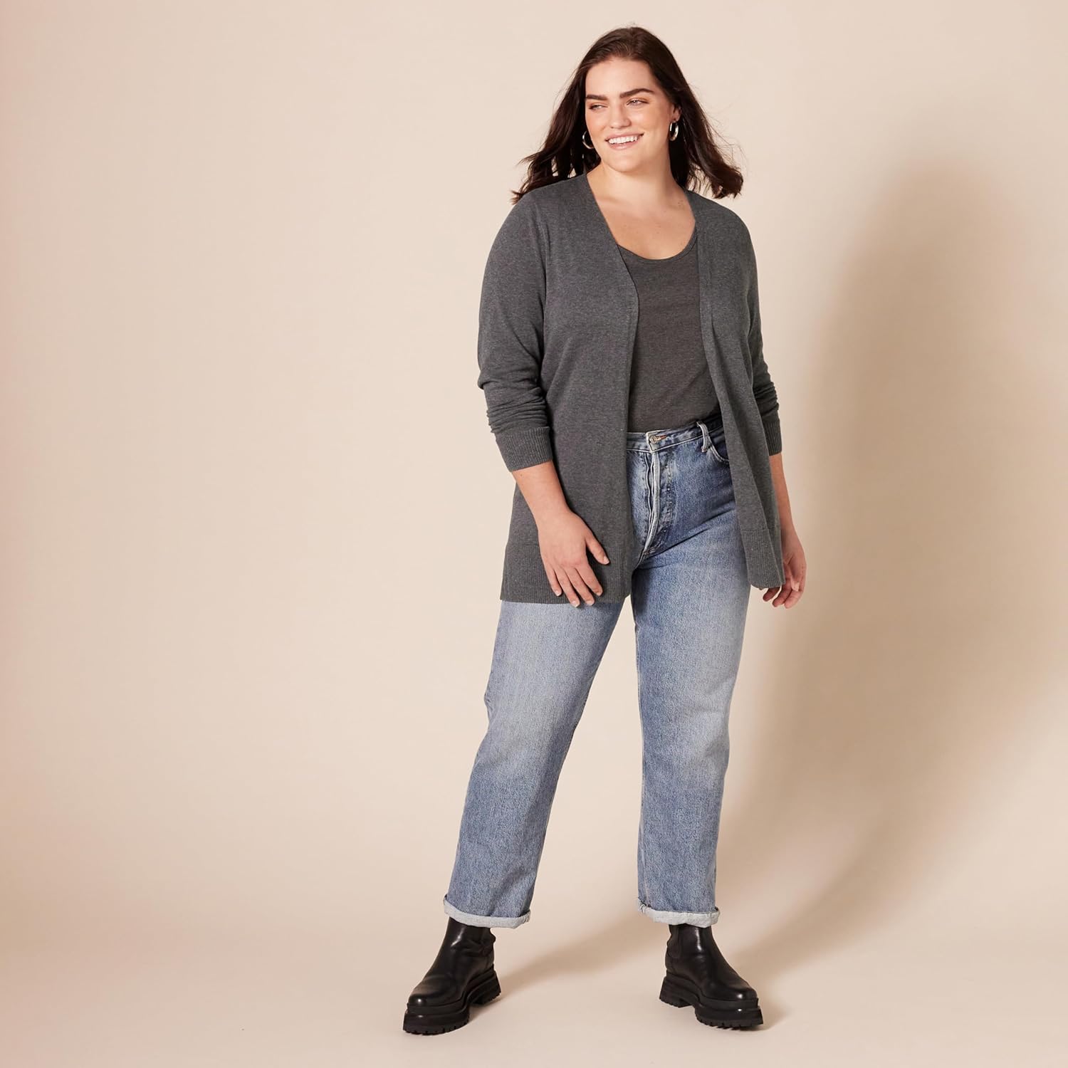 Thumbnail 6 de Amazon Essentials Women’s Lightweight Long Open-Front Cardigan (Plus Size available)