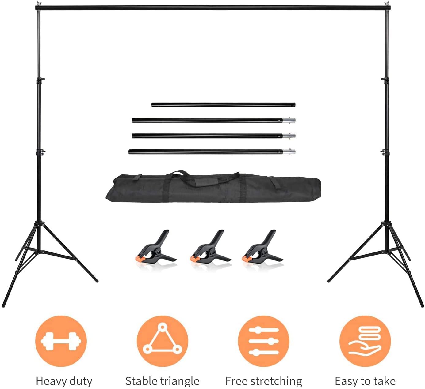 Thumbnail 5 de BEJOHU Backdrop Stand Kit 2x3m photography backdrop 🎥