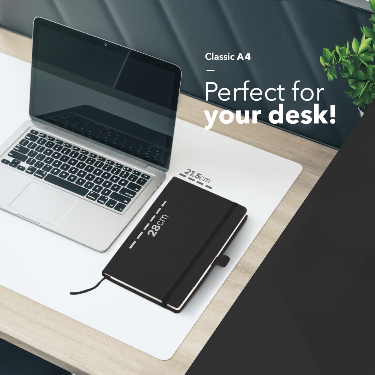Detalle de delka A4 Notebook: Vegan Leather-Feel Notebook for Everyday Writing