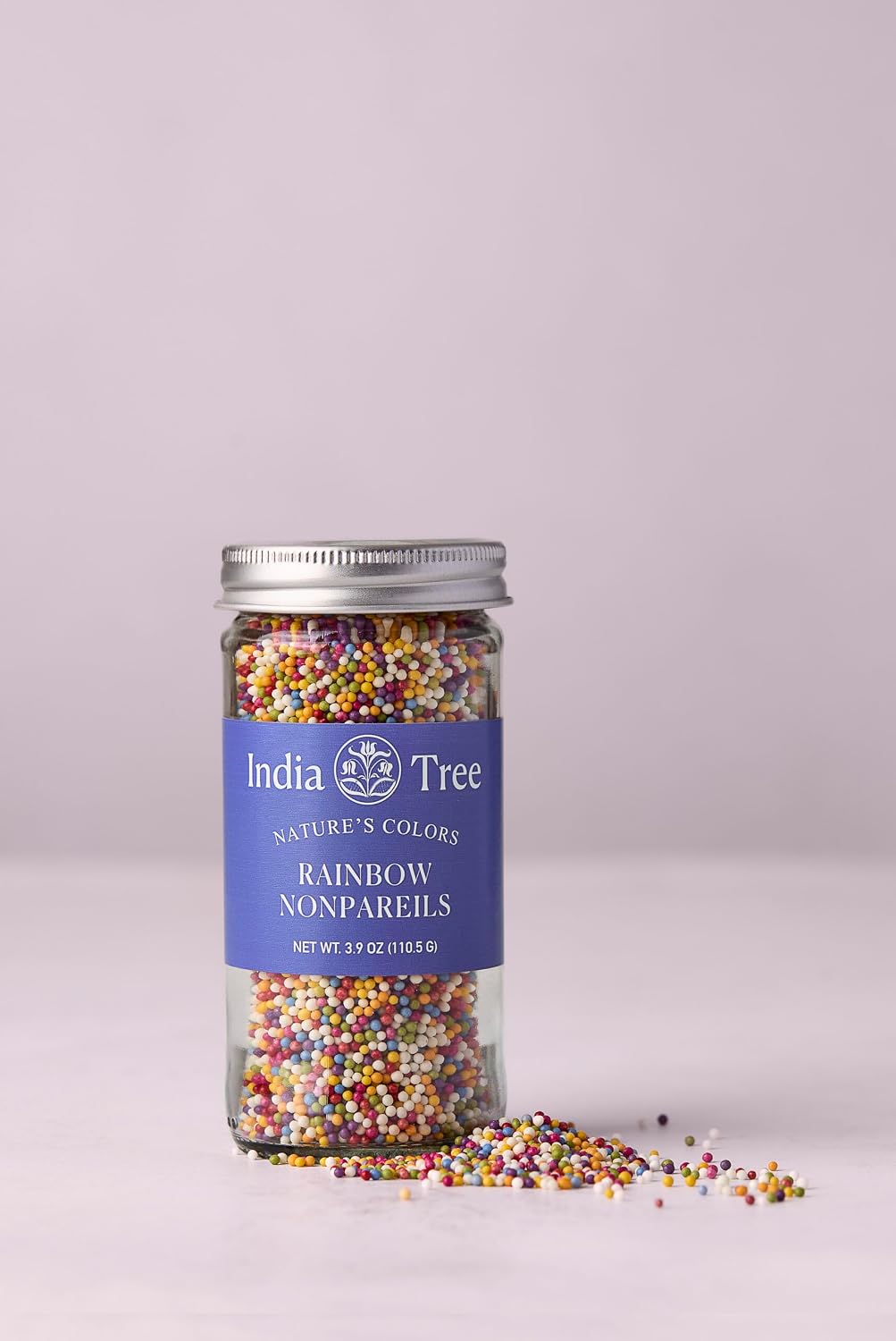 Detalle de India Tree Rainbow Nonpareils, 3 oz Jar