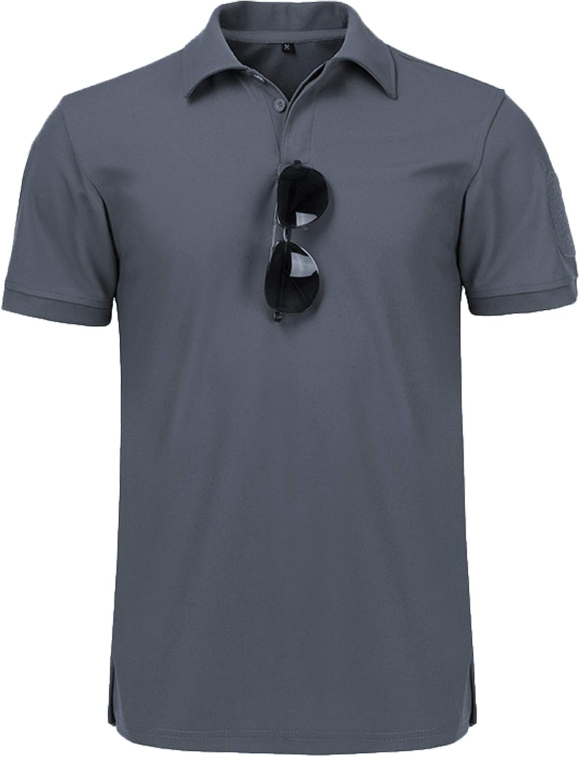 Detalle 2 de JACKETOWN Poloshirts Herren Kurzarm – atmungsaktives, schnelltrocknendes Golf-/Tennis-Poloshirt mit Knopfleiste