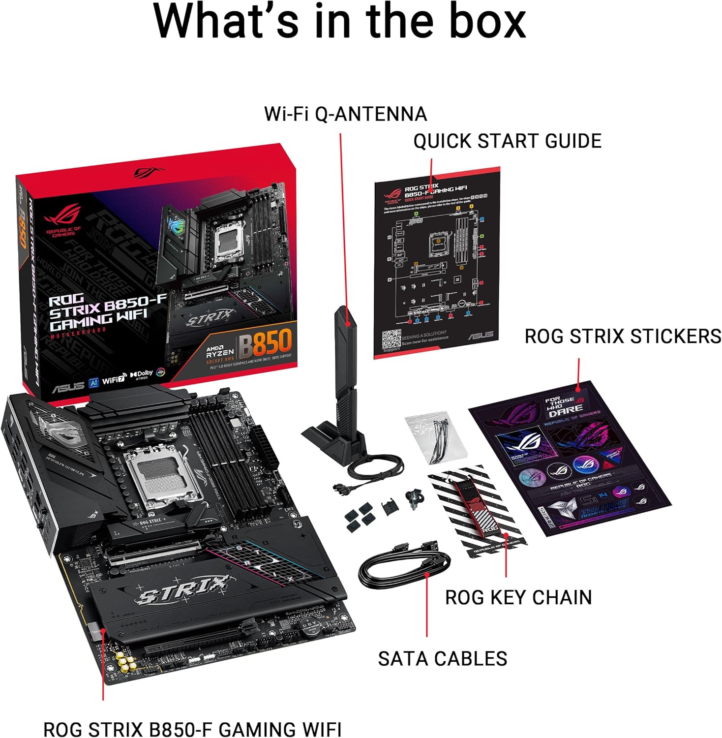 Thumbnail 5 de ASUS ROG Strix B850-F Gaming WiFi (AMD AM5) ATX Motherboard with WiFi 7 and 4x M.2