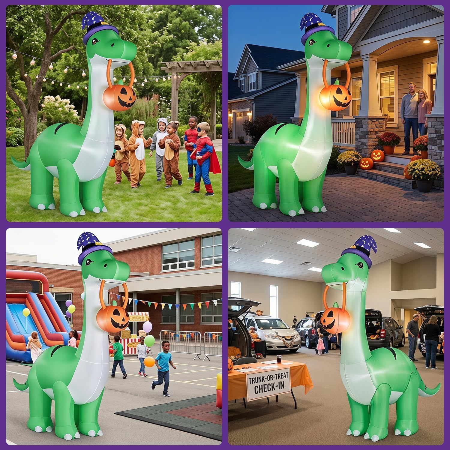 Thumbnail 6 de Kendane KEN-74 12FT Inflatable T. Rex Halloween Yard Decoration with LEDs
