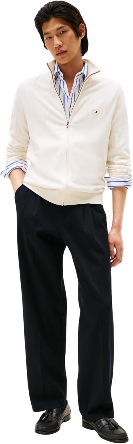 Thumbnail 3 de Pull zippé homme Tommy Hilfiger Essential Cotton Zip Thru 100 % coton