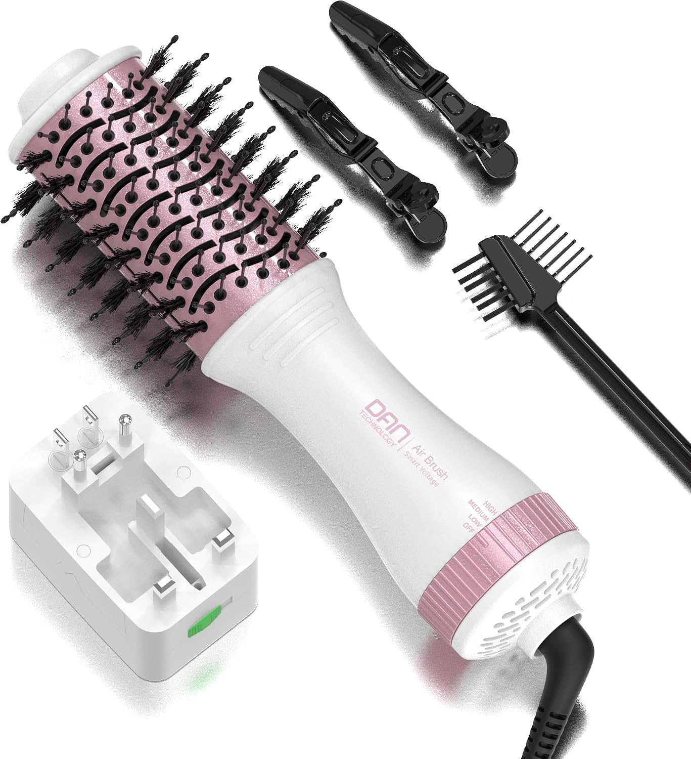 Detalle de DAN Auto Dual Voltage Hair Dryer Brush 2in 🌬
