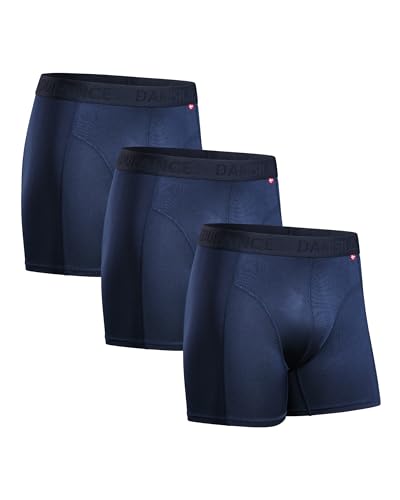 Detalle de DANISH ENDURANCE Calzoncillos Hombre Boxer Deportivos (Pack 3) – Azul, XL