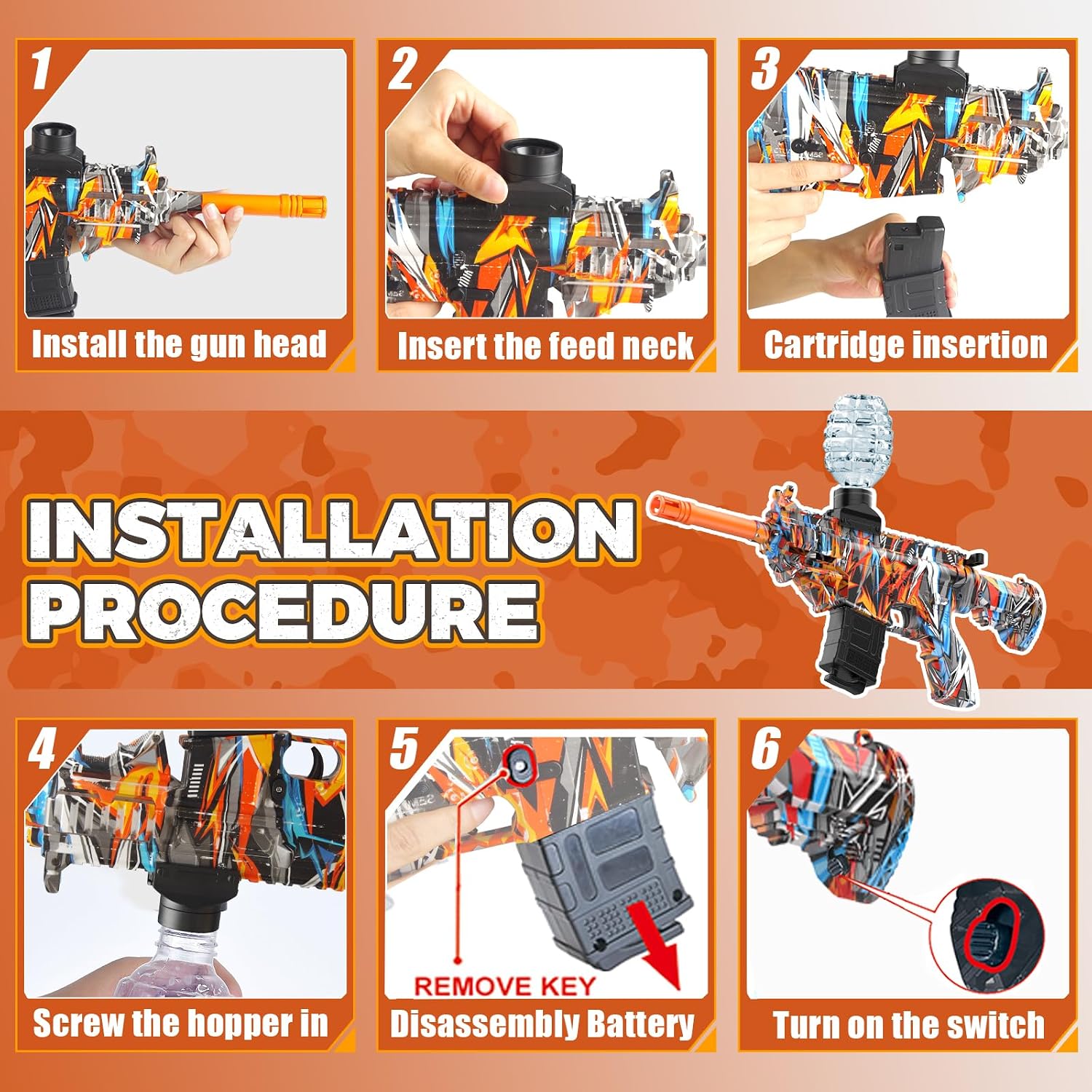 Detalle 2 de JANNIRESS Electric Gel Ball Blaster