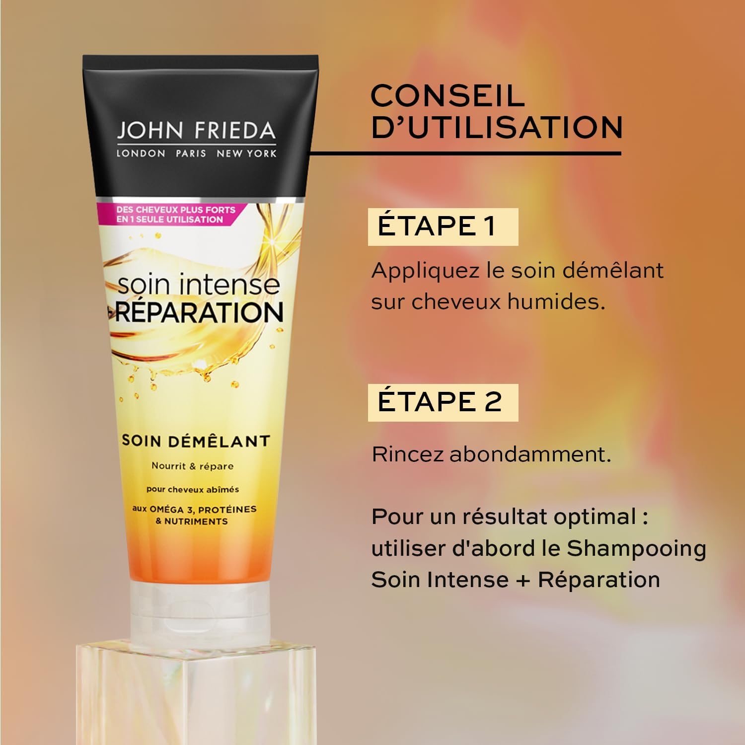 Thumbnail 4 de John Frieda Soin Intense + Réparation Soin Démélant 250 ml – Soin réparateur profond pour cheveux très secs