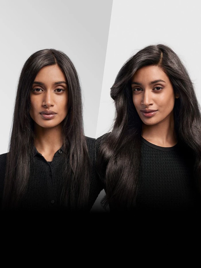 Detalle de Dyson Airwrap i.d. Straight + Wavy Samtrot/Gold – App-gesteuert, vielseitig stylen